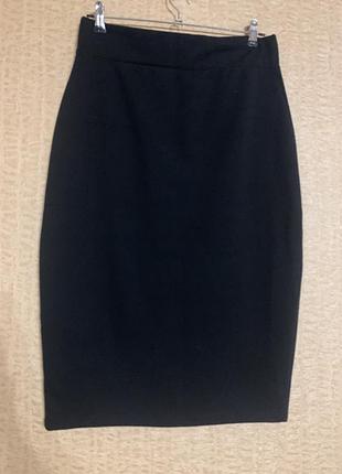 Спідниця олівець міді чорного кольору xl xxl