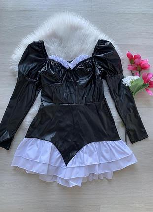 Сукня з єкошкіри