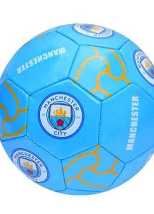 Мяч футбольний розмір 5 пвх вага 280г manchester city en 3312 тм metr