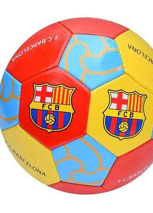 Мяч футбольный размер 5 пвх вес 280г fcb en 3312 тм metr