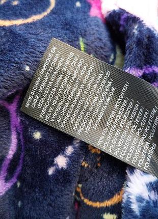 Теплый плюшевый халат для девочки 3-4р 5