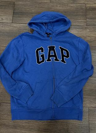 Худі gap синє з капюшоном розмір m