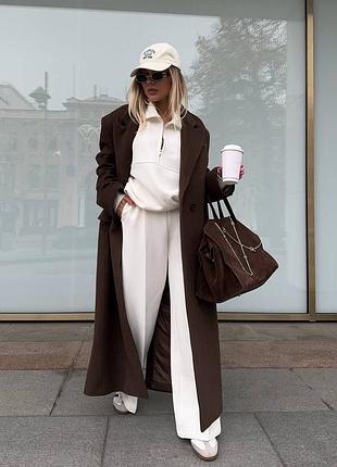 Жіноче класичне повсякденне кашемірове пальто