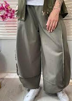 🇮🇹 marco di renzo | палаццо / кюлоты | made in italy | оливковые