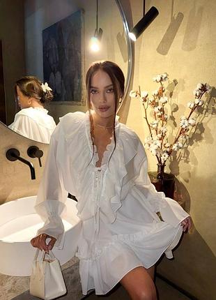 Сукня креп-шифон / шифонова сукня є обмін / жіноча сукня молоко та чорний / неймовірна сукня