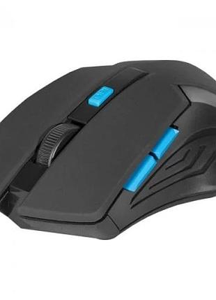 Миша бездротова defender accura mm-275, black/blue (52275)