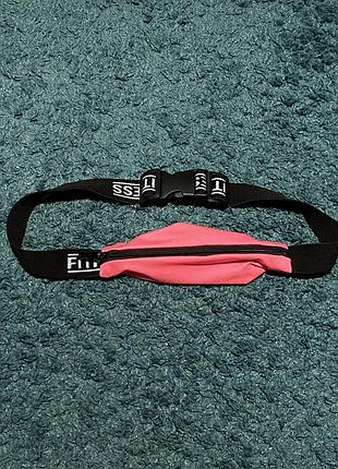 Рожева поясна сумка для бігу і тренувань