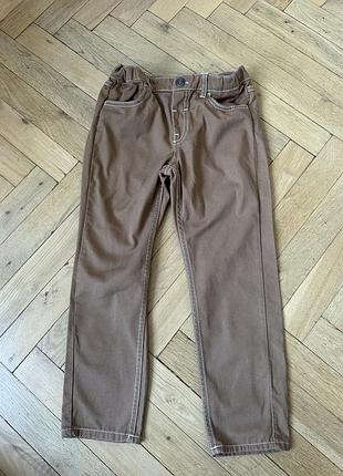 H&m штани для хлопчика 116 бежеві коричневі