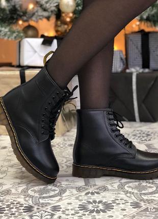 Ботинки женские с мехом мартенс dr martens