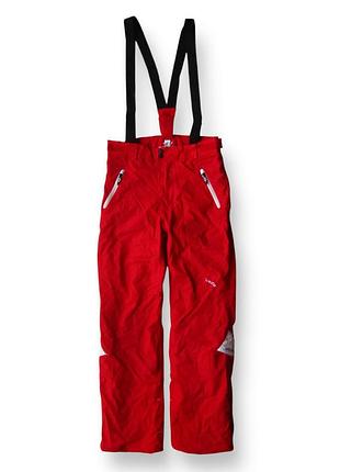 Красные теплые термо зимние горнолыжные влагостойкие штаны брюки полукомбинезон комбинезон wedze decathlon premium series m