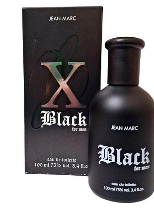 Туалетная вода мужская x black jean marc 100 мл.
