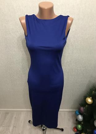 Платье синие1 фото
