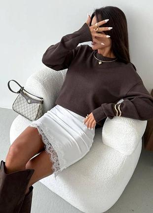 Юбка с кружевом 2