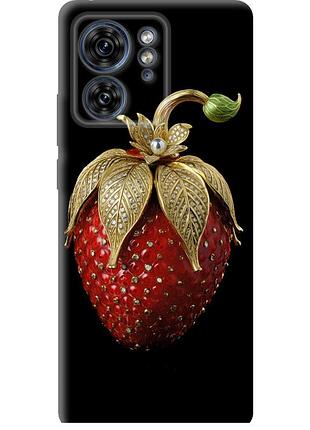 Чехол tpu на телефон motorola edge 40 клубника v3 "5638b-3335-58250"