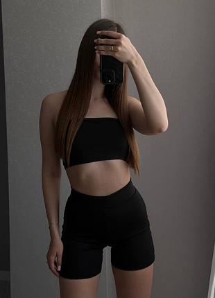 Комплект двійка топ та велосипедки