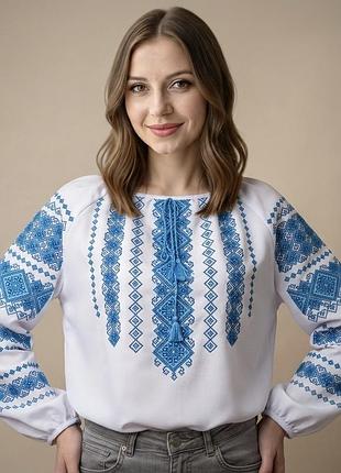 Вишиванка українська ручна робота, вишивка хрестиком