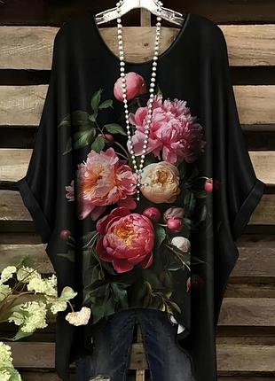 Футболка туника большой размер