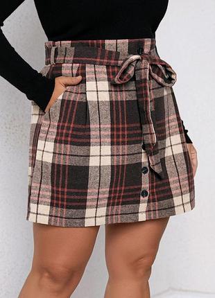 Теплая с карманами юбка,р52-54🔥🔥🔥