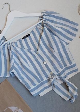 1=2 на все 🔥🔥🔥 топ bershka в полоску, р. s