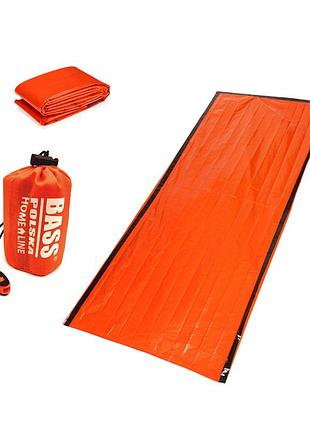 Термо спальний аварійний мішок з свистком для утеплення в екстрених ситуаціях bass polska bh 41980