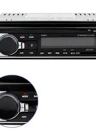 Автомагнитола jsd-520bt +aux +радио +bluetooth, блютуз магнитола в машину, автомобильная магнитола 1 din