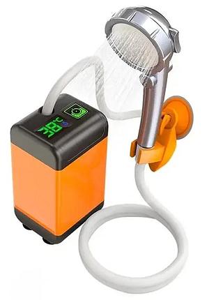 Портативний душ 3,7 в насос 4800 мач з 3 режимами напору outdoor shower and xl-1402