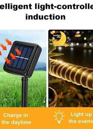 Светодиодная гирлянда "трубка" 10 м 100 led, теплый белый