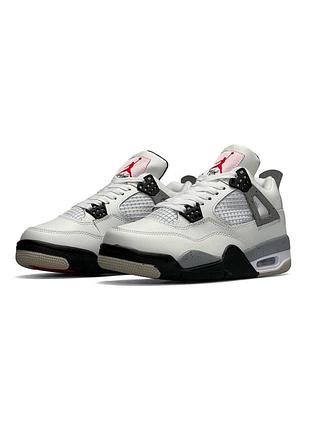 Жіночі кросівки nike air jordan 4 retro white cement