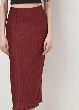 Спідниця бордова zara 3