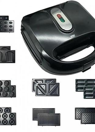 Мультимейкер сэндвичница со съемными формами 8 в 1 opera op-910 на 3000 вт