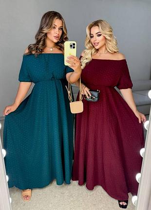 Шикарное длинное праздничное, вечернее, нарядное платье макси длины, большие размеры батал