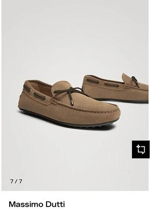 Шкіряні макасіни massimo dutti 41 розмір