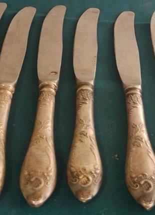 Ножи мельхиор ссср 6 штук