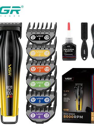 Аккумуляторная машинка для стрижки vgr v-273 gold
