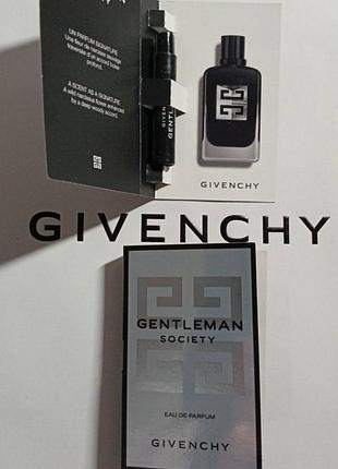 Пробник givenchy gentleman society eau de parfum