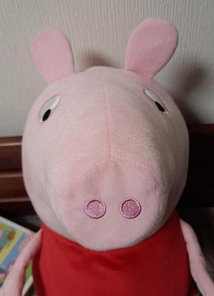 Нова велика 50 см свинка пеппа + пазли 6