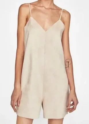 Сукня ромпер  замша