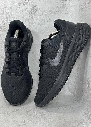 Кросівки сіточка чорні nike revolution 6