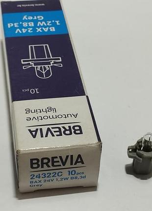 Brevia лампочка приборной панели bax 24v 1,2w bx8.3d
