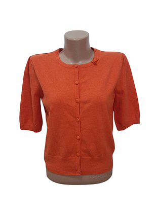 Кофта кардиган женский с хлопком laura ashley оранжевый