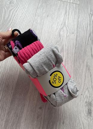 Набір колготок  3 шт sainsbury's 7-8 років