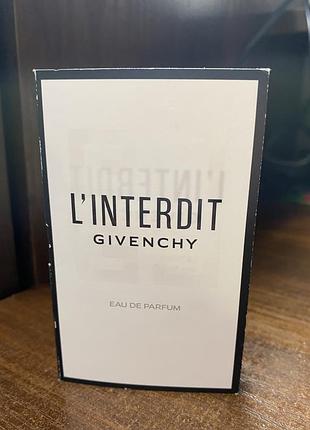 Givenchy - l'interdit eau пробник 2