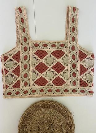 Жилет, топ вʼязаний mango розмір xs-s