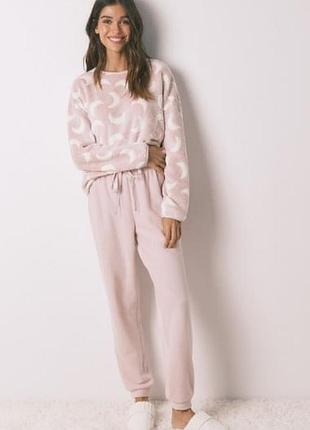 Теплая пижама домашний флисовый костюм women secret