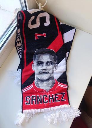 Шарф болельщика футбол. sanchez united and chile.
