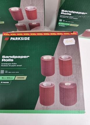 Набір шліфувального паперу parkside.