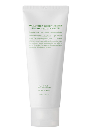 Очищающий гель для умывания лица dr.althea green relief amino gel cleanser с березовым соком 100 мл