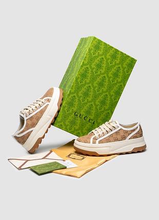 Кросівки гучи gg canvas sneakers