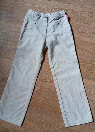 Вельветовые брюки клеш на модницу р.128