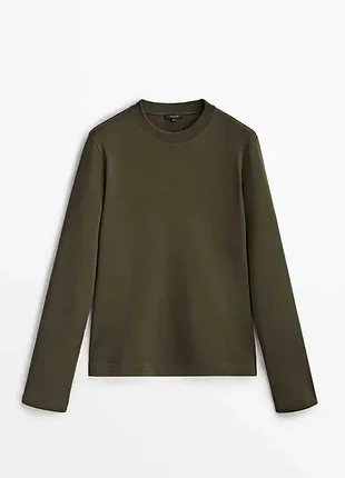 Вязаный джемпер свитер из смеси шерсти massimo dutti размер m